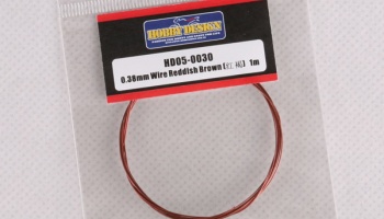 0.38mm Wire（Reddish Brown）1m - Hobby Design