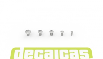 Slotted large raised cheese head screws 0.6 - 1.5 mm - Decalcas
