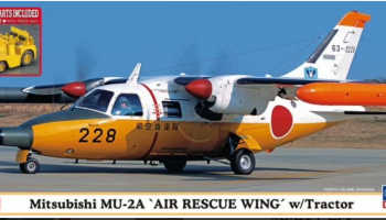 Mitsubishi MU-2A 'Air Rescue Wing' w/Tractor 1/72 - Hasegawa