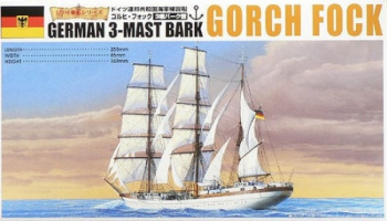 Gorch Fock German 3-Mast Bark 1/350 - Aoshima