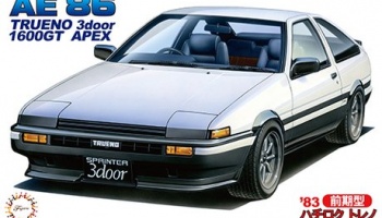 AE 86 TRUENO 3door 1600GT APEX 1/24 - Fujimi