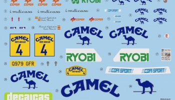 MG Metro 6r4 Camel Team 1:24 - Decalcas