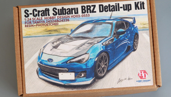 S-Craft Subaru BRZ Detail-up Kit For Tamiya 24324&24336(Resin+PE+Decals) 1/24 - Hobby Design