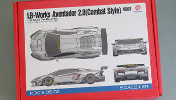 600,-Kč SLEVA (12% DISCOUNT)  LB-Works Aventador 2.0 (Combat Style) Full Detail Kit 1/24 - Hobby Design