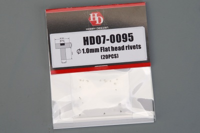 1.0mm Flat Head Rivets - Hobby Design