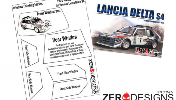 Lancia Delta S4 Rally Window Painting Masks (Beemax) - Zero Paints