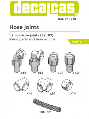 1,2mm Hose joints (Set 3) 1/12, 1/20, 1/24 - Decalcas