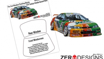 Honda Accord JTCC Window Painting Masks (Tamiya) - Zero Paints