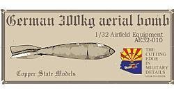 1/32 German 300kg aerial bombs