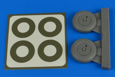 1/32 Spitfire Mk.IX wheels (covered) & paint masks for TAMIYA kit