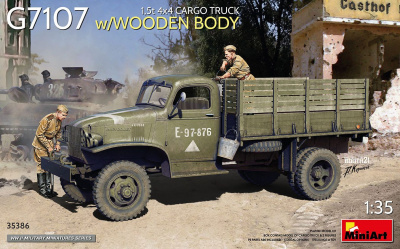 1/35 1,5t 4x4 G7107 Cargo Truck w/Wooden Body - Miniart