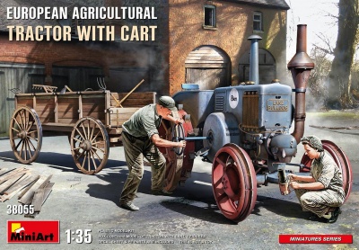 1/35 European  Agricultural Tractor with Cart - Miniart