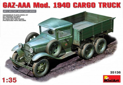 1/35 GAZ-AAA. Mod. 1940. Cargo Truck.