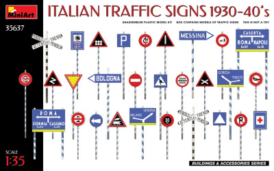 1/35 ITALIAN TRAFFIC SIGNS 1930-40’s - Miniart