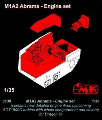 1/35 M1A2 Abrams Engine set for Dragon