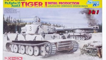 SLEVA 650,-Kč Discount 33% - Pz. Kpfw.IV AUSF.E TIGER I INITIAL PRODUCTION, s Pz Abt.502, LENINGRAD REGION 1942/1943(SMART KIT) (1:35) Model Kit tank 6600 - Dragon