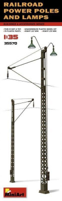 1/35 Railroad Power Poles & Lamps