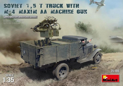 1/35 Soviet 1,5 t Truck w/ M-4 Maxim AA Machine Gun