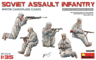 1/35 Soviet Assault Infantry (Winter Camouflage Cloaks)