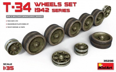 1/35 T-34 Wheels Set. 1942 Series