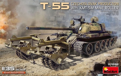 1/35 T-55 Czechoslovak Production with KMT-5M Mine Roller - Miniart