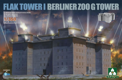 1/350 Flak Tower I Berliner Zoo G Tower - Takom