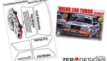 Volvo 240 Turbo Pre Cut Window Painting Masks (Beemax) - Zero Paints