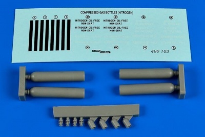 1/48 Compressed gas bottles - nitrogen