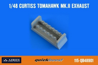 1/48 Curtiss Tomahawk Mk.II exhaust for AIRFIX kit