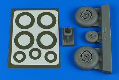 1/48 Do 217N wheels & paint masks - late A for ICM kit