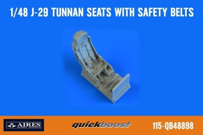 1/48 J-29 Tunnan seats with safety belts for PILOT REPLICAS kit