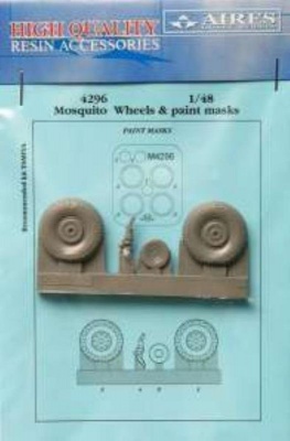 1/48 Mosquito wheels & paint masks for TAMIYA kit