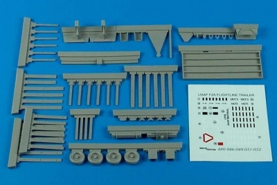 1/48 USAF F-2A flightline trailer (steel platform