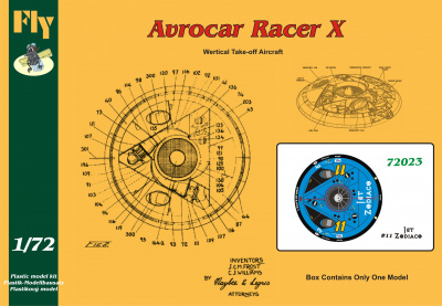 1/72 Avrocar Racer X Zodiaco Jet