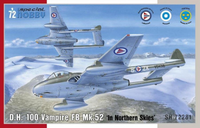 1/72 DH 100 Vampire FB Mk.52 Over Northern Sky - R