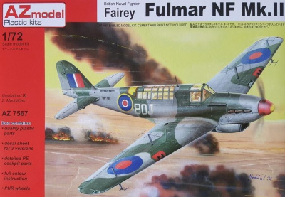1/72 Fairey Fulmar NF Mk. II (ex Vista), PUR, etch