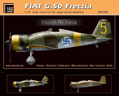 1/72 Fiat G.50 Freccia 'Finnish Air Force' - Resin+PE+decal - Full resin kit