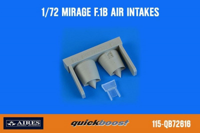 1/72 Mirage F.1B air intakes for SPECIAL HOBBY kit