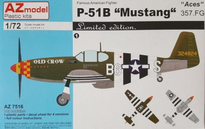1/72 P-51B Mustang 357.FG Aces