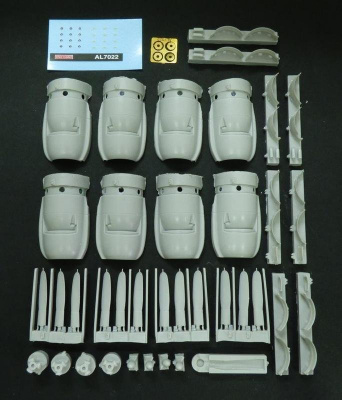1/72 Propeller Curtis Electric and engine cowlings for C-121