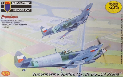 1/72 S.Spitfire Mk.IXC/E ,Cíl Praha ,3x,20 version