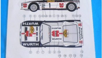 Lancia 037 „Würth“ ADAC Deutschland Rallye 1983 winner - LIMITED 1/24 - REJI MODEL