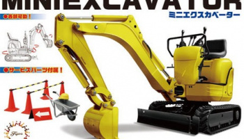 100 Kč SLEVA (17% Discount) Mini Excavator 1:32 - Fujimi