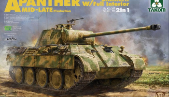 Panther A Mid-Late Production Zimmerit w/Full Interior 1:35 - Takom