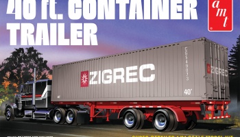 40' SEMI CONTAINER TRAILER 1/24 - AMT