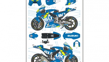 SUZUKI GSX-RR 2019 Late / Test 2020 - 1/12 Decals - Blue Stuff