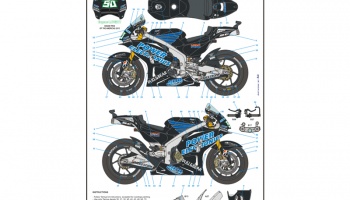 HONDA RCV Aspar US GP 2015 / N.Hayden - E. Laverty Decals 1/12 - Blue Stuff