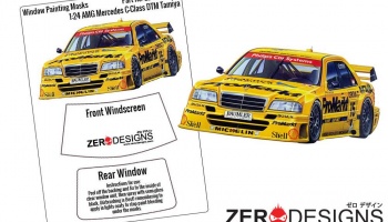 AMG Mercedes C-Class DTM Window Painting Masks (Tamiya) - Zero Paints