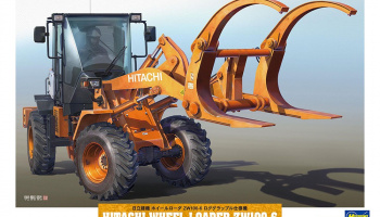 Hitachi Wheel Loader ZW100-6 Log Grapple Working Machine 1/35 - Hasegawa