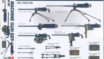 Model Kit military 13262 - US MACHINE GUN SET (1:35)